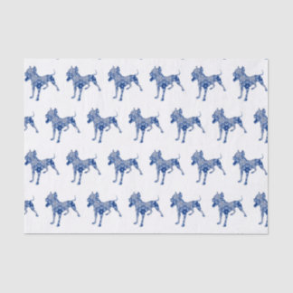 ペイズリー犬第1% pipe%青いティッシュペーパー 薄葉紙