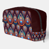 ペイズリー状カラフルの宝石パターン ドップキット (右コーナー)