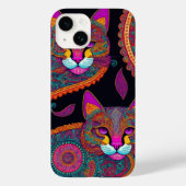 ペイズリー猫ちゃん Case-Mate iPhoneケース (裏面)