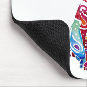 ペイズリー猫のデザイン マウスパッド (コーナー)