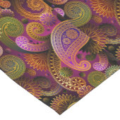 ペイズリー紫 ショートテーブルランナー (コーナー)