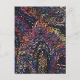 ペイズリー紫 ポストカード