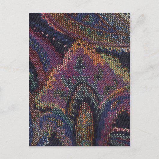 ペイズリー紫 ポストカード (正面)