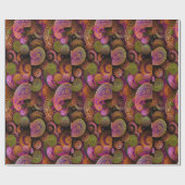 ペイズリー紫 ラッピングペーパー (フラット)