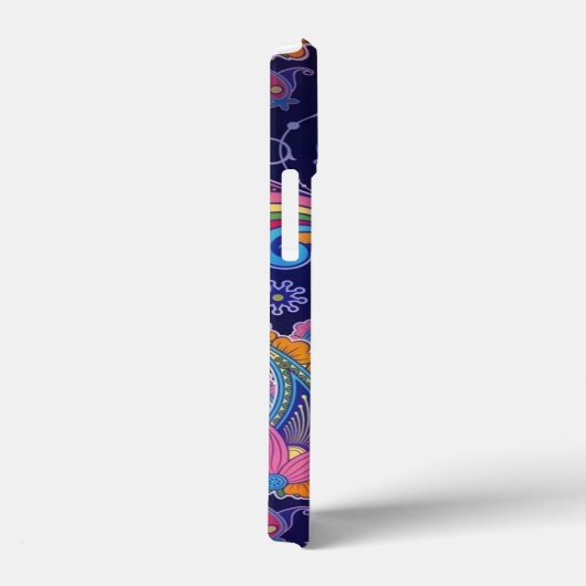 ペイズリー紫 Case-Mate iPhoneケース (裏面 / 右)