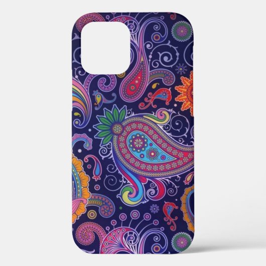ペイズリー紫 Case-Mate iPhoneケース (裏面)