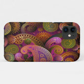ペイズリー紫 Case-Mate iPhoneケース (裏面(横))