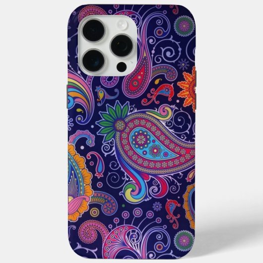 ペイズリー紫 Case-Mate iPhoneケース (裏面)