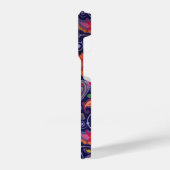 ペイズリー紫 iPhoneケース (左側面)