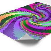 ペイズリー緩和曲線 ポスター (角)