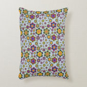 ペイズリー花模様 アクセントクッション (正面(垂直))