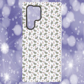 ペイズリー花点グリーンピンクパープル SAMSUNG GALAXYケース