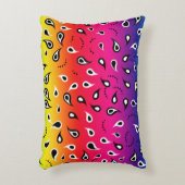 ペイズリー虹 アクセントクッション (正面(垂直))