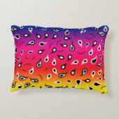 ペイズリー虹 アクセントクッション (裏面)