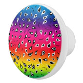 ペイズリー虹 セラミックノブ (右)