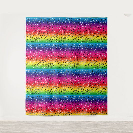 ペイズリー虹 タペストリー (正面)