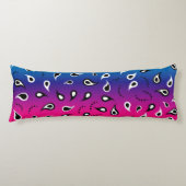 ペイズリー虹 ボディピロー (正面)