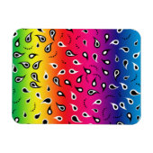 ペイズリー虹 マグネット (横)