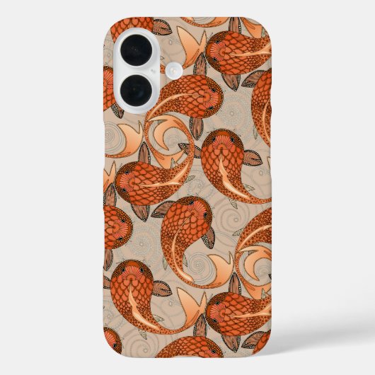 ペイズリー魚ビスク Case-Mate iPhoneケース (裏面)
