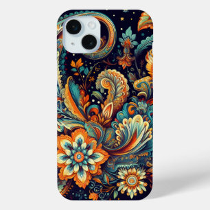 ペイズリー鮮やかデライト iPhone 15 MINIケース