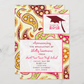 ペイズリー2012卒業発表 招待状 (正面/裏面)