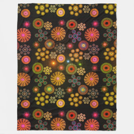 ペイズリー5 フリースブランケット