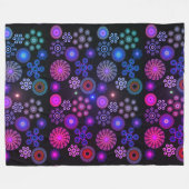 ペイズリー6 フリースブランケット (正面(横))