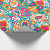 ペイズリー70s 60sボホレトロ ラッピングペーパー (角)