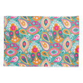 ペイズリー70s 60sボホレトロ 枕カバー (裏面)