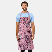 ペイズリー エプロン (着用した状態)