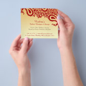 ペイズリー エレガント チラシ (手)