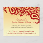 ペイズリー エレガント チラシ (裏面)