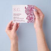 ペイズリー エレガント チラシ (手)