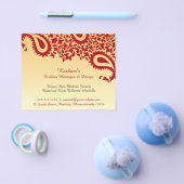 ペイズリー エレガント チラシ (シングル)