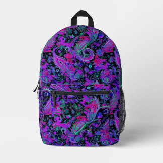 ペイズリー サイケデリック プリントバックパック