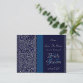 ペイズリー パッション - シルバー エフェクト (ヘンナ) (ウェディング) 案内ポストカード (スタンド正面)