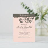 ペイズリー フラワーレセプション 招待状 (スタンド正面)