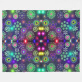 ペイズリー フリースブランケット (正面(横))