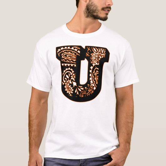 ペイズリー モノグラム - U Tシャツ (正面)