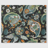 ペイズリー。伝統に基づくシームレスなパターン ラッピングペーパー (フラット)