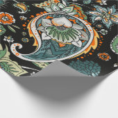 ペイズリー。伝統に基づくシームレスなパターン ラッピングペーパー (角)