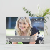 ペイズリー、卒業の帽子の卒業生の2012年の写真の卒業 招待状 (スタンド正面)