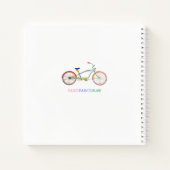 ペイズリー「Pip」 8.5インチx 8.5インチスパイラルノートブック ノートブック (裏面)