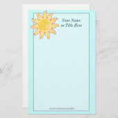 ペイズリーSun文房具 便箋 (正面/裏面)