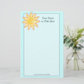 ペイズリーSun文房具 便箋 (スタンド正面)