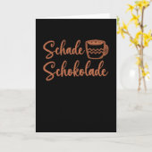 ペイティチョコレートココアことわざチャオコおもしろいア カード (黄色い花)