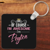 ペイトンもちろん私は素晴らしノベルティ キーホルダー (裏面)