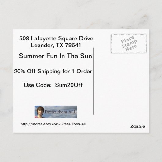 ペイトンカード2 ポストカード (裏面)