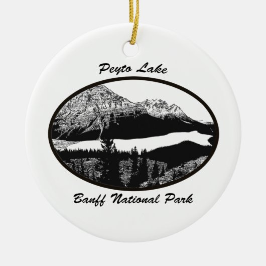ペイト湖 セラミックオーナメント (正面)