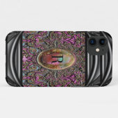 ペイニーダービューティフルシックモノグラム Case-Mate iPhoneケース (裏面(横))